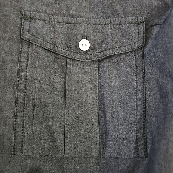 Marc Ecko Cut & Sew Shirt Long Sleeve Button Up Gray Mens Size XXL - Picture 3 of 6